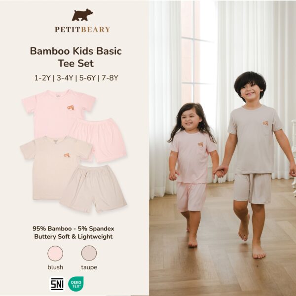 Bamboo Kids Basic Tee Set 1-8Y | Petit Beary