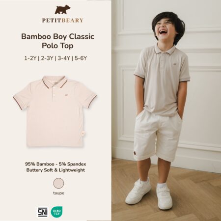 Bamboo Boy Classic Polo Top 1-6Y | Petit Beary