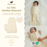 0.2 TOG Bamboo Sleepsack Wearable Blanket 0-36M Cradle & Gallop | Petit Beary