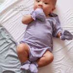 Bamboo Baby Mitten & Booties Set Newborn | Petit Beary