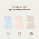 Bamboo Baby Mitten & Booties Set Newborn | Petit Beary