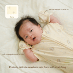 Bamboo Baby Mitten & Booties Set Newborn | Petit Beary