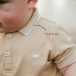 PETIT BEARY - Bamboo Classic Polo Bodysuit 0-12M