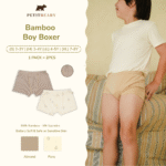 Bamboo Boy Boxer Brief 2-8Y Pack of 2pcs Cradle & Gallop | Boxer Anak Laki-Laki Petit Beary