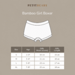 Bamboo Girl Boxer Brief 2-8Y Pack of 2pcs Cradle & Gallop | Boxer Anak Perempuan Petit Beary