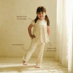 Bamboo Girl Puff Sleeve Pyjamas 1- 8Y | Petit Beary