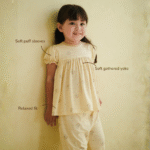 Bamboo Girl Puff Sleeve Pyjamas 1- 8Y | Petit Beary