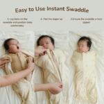 Bamboo Instant Swaddle Newborn 0- 3M Cradle & Gallop | Petit Beary
