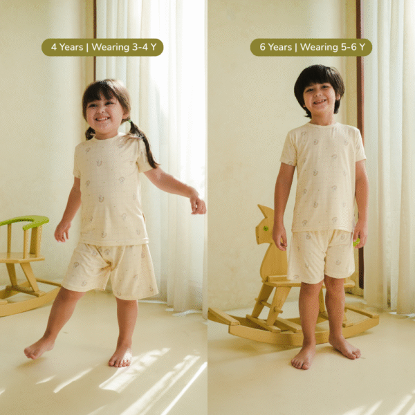Bamboo Kids Basic Tee Set 1-8Y Cradle & Gallop | Petit Beary