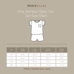 Bamboo Kids Basic Tee Set 1-8Y Cradle & Gallop | Petit Beary