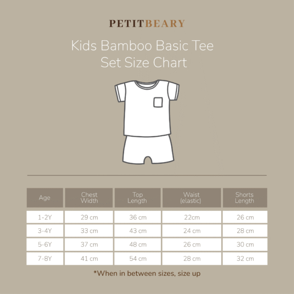 Bamboo Kids Basic Tee Set 1-8Y Cradle & Gallop | Petit Beary