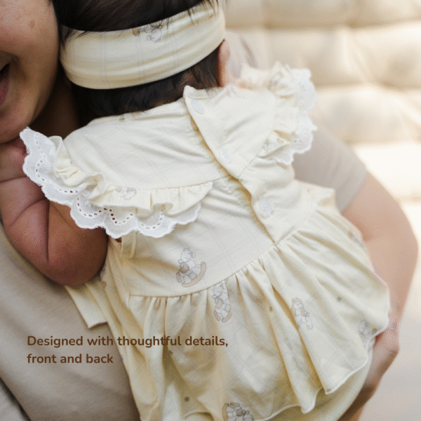 Bamboo Girl Ruffle Bloomer Set 0- 12M Cradle & Gallop | Petit Beary