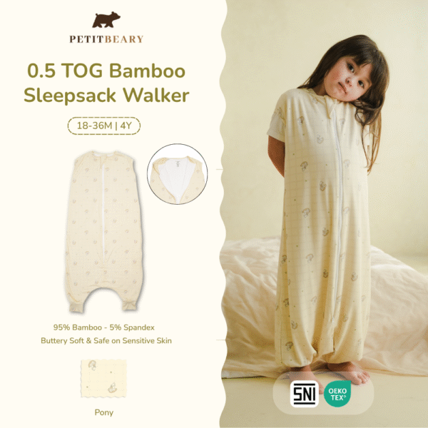 0.5 TOG Bamboo Toddler Sleepsack Walker 18M-4Y+ Cradle & Gallop | Petit Beary