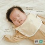 Bamboo Waterproof Reversible Snappy Bib pack of 2pcs Cradle & Gallop | Petit Beary
