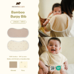 Bamboo Burpy Bibs Pack of 2pcs | Burp Cloth Bib Anti Gumoh Petit Beary