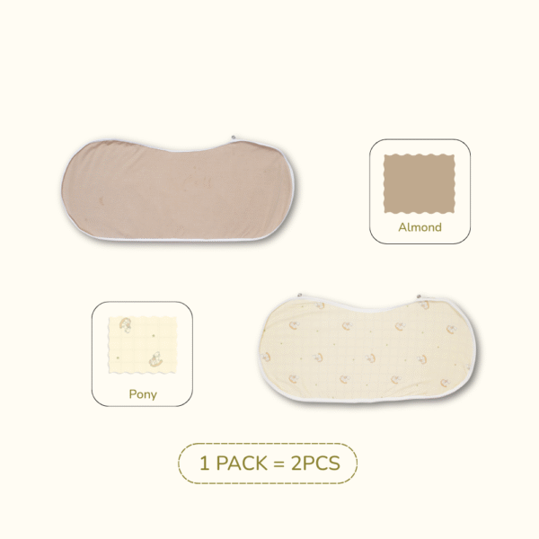 Bamboo Burpy Bibs Pack of 2pcs | Burp Cloth Bib Anti Gumoh Petit Beary