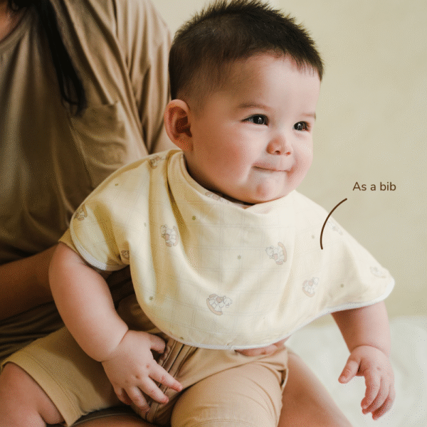 Bamboo Burpy Bibs Pack of 2pcs | Burp Cloth Bib Anti Gumoh Petit Beary