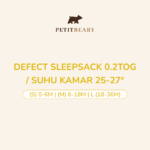 DEFECT SLEEPSACK 0.2TOG / SUHU KAMAR 25-27 derajat S (0-6M) M (6-18M) L (18-36M)