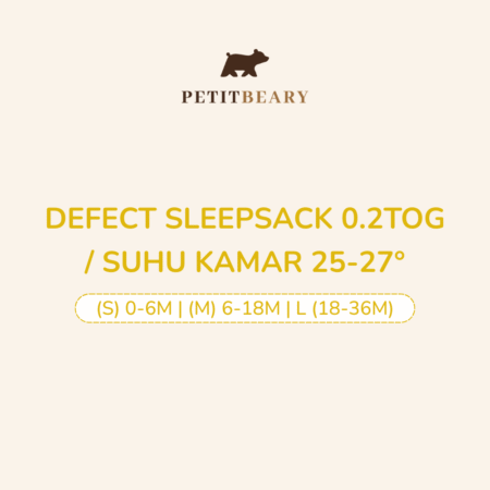 DEFECT SLEEPSACK 0.2TOG / SUHU KAMAR 25-27 derajat S (0-6M) M (6-18M) L (18-36M)