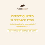 DEFECT QUILTED SLEEPSACK 1TOG untuk travelling ke negara dingin / suhu kamar <22 derajat S (0-6M) M (6-18M) L (18-36M)