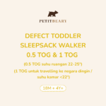 DEFECT TODDLER SLEEPSACK WALKER 0.5 TOG & 1 TOG