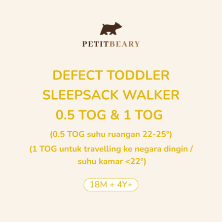 DEFECT TODDLER SLEEPSACK WALKER 0.5 TOG & 1 TOG