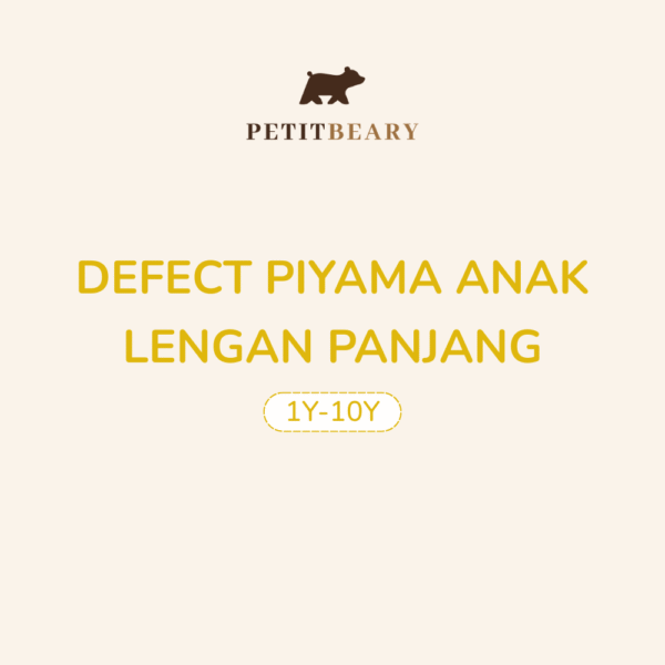 DEFECT PIYAMA ANAK LENGAN PANJANG (1Y-10Y)
