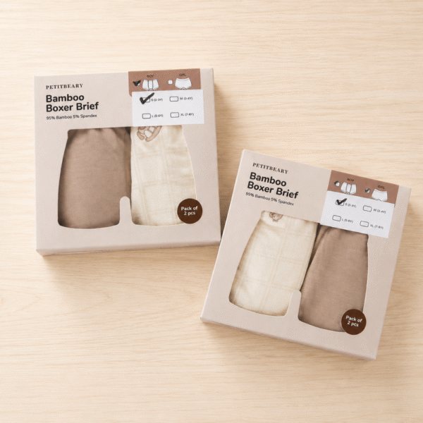 Bamboo Girl Boxer Brief 2-8Y Pack of 2pcs Cradle & Gallop | Boxer Anak Perempuan Petit Beary