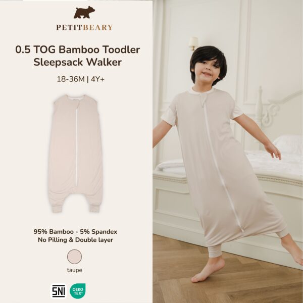 0.5 TOG Bamboo Toddler Sleepsack Walker 18M-4Y+ | Petit Beary