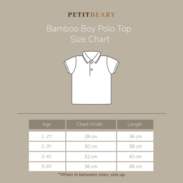 Bamboo Boy Classic Polo Top 1-6Y | Petit Beary