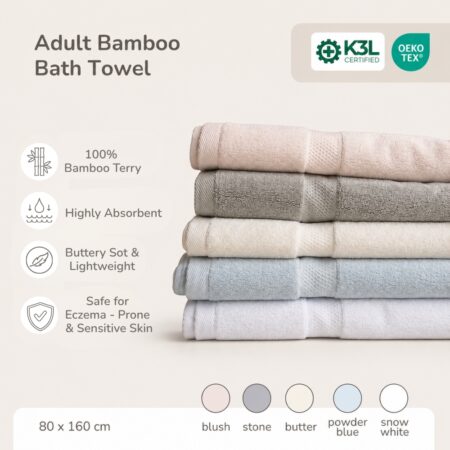 PETIT BEARY 100% Bamboo Adult Luxury Bath Towel
