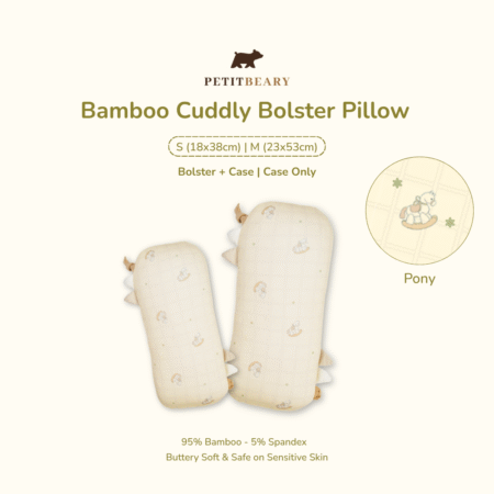 Bamboo Baby Toddler Bolster Pillow S-M Cradle & Gallop | Petit Beary