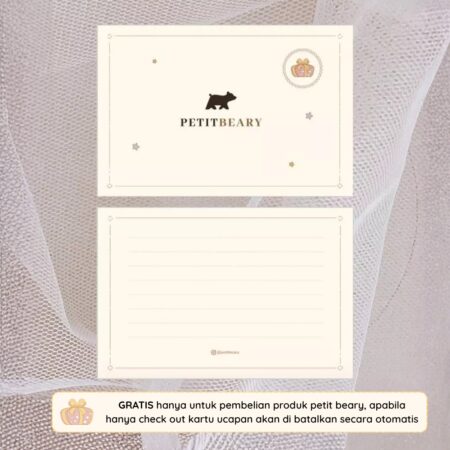 Free Greeting Card / Gratis Kartu Ucapan Petit Beary