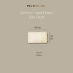 Bamboo Baby Toddler Head Pillow M 33x46cm Cradle & Gallop | Petit Beary